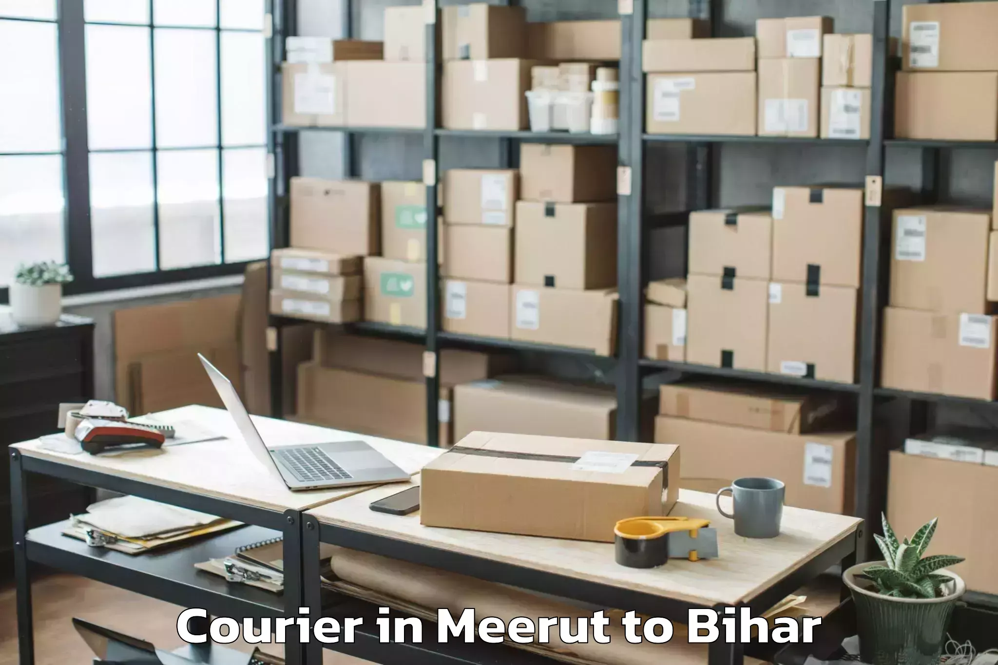 Affordable Meerut to Singhia Ii Courier